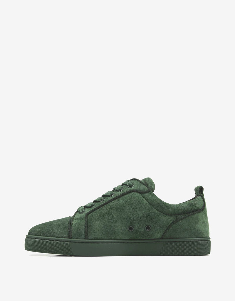 Christian Louboutin Louis Junior Tennessee Green Suede Trainers