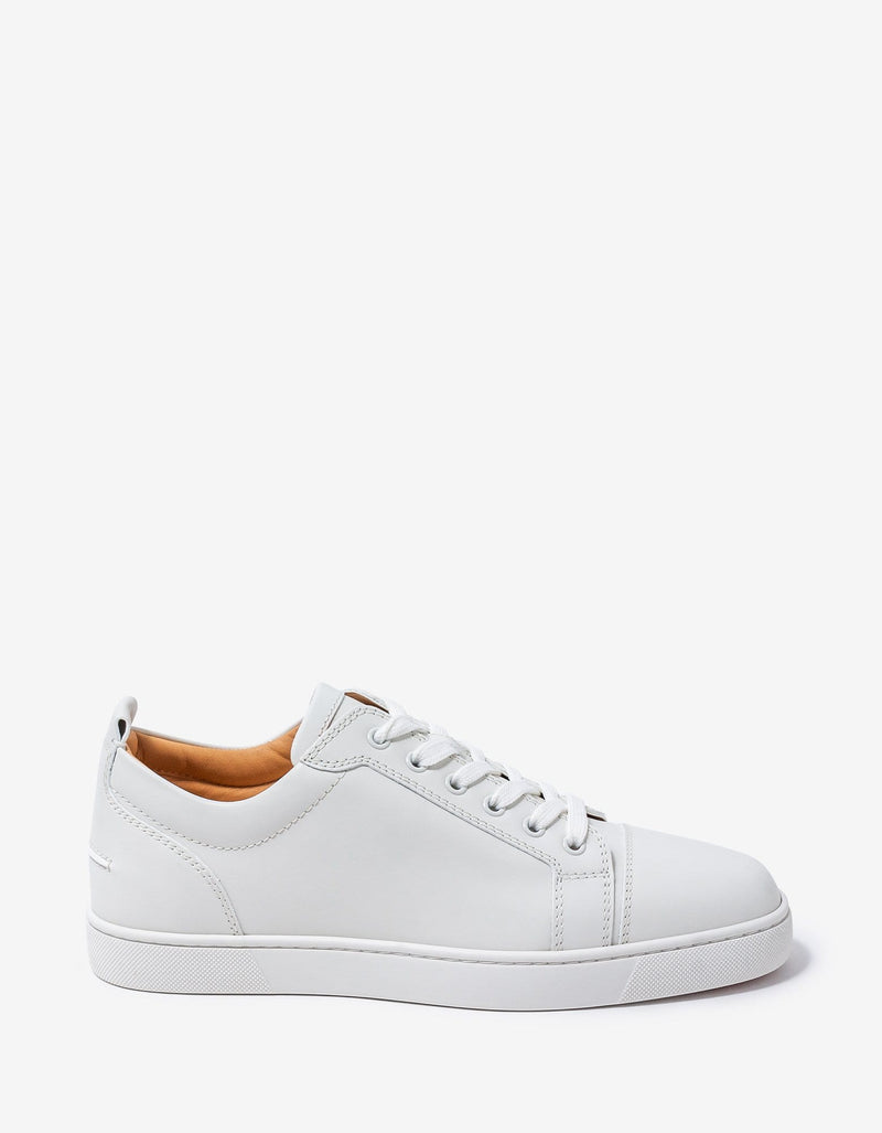 Christian Louboutin Louis Junior White Leather Trainers