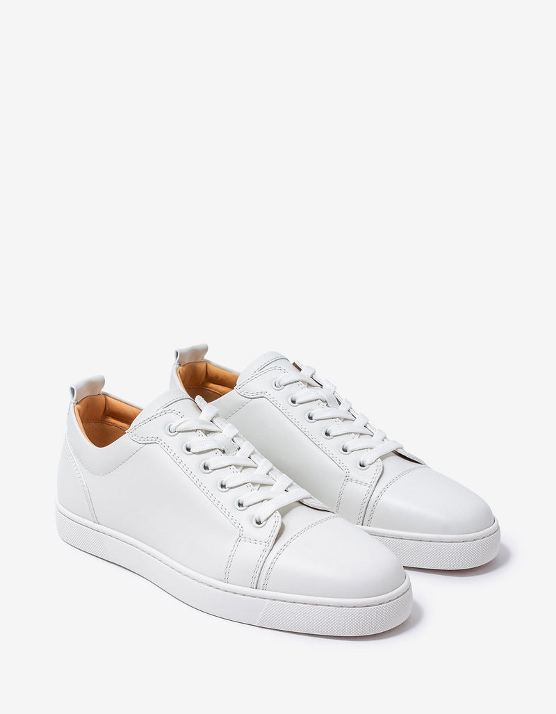 Christian Louboutin - Louis Junior White Leather Trainers -