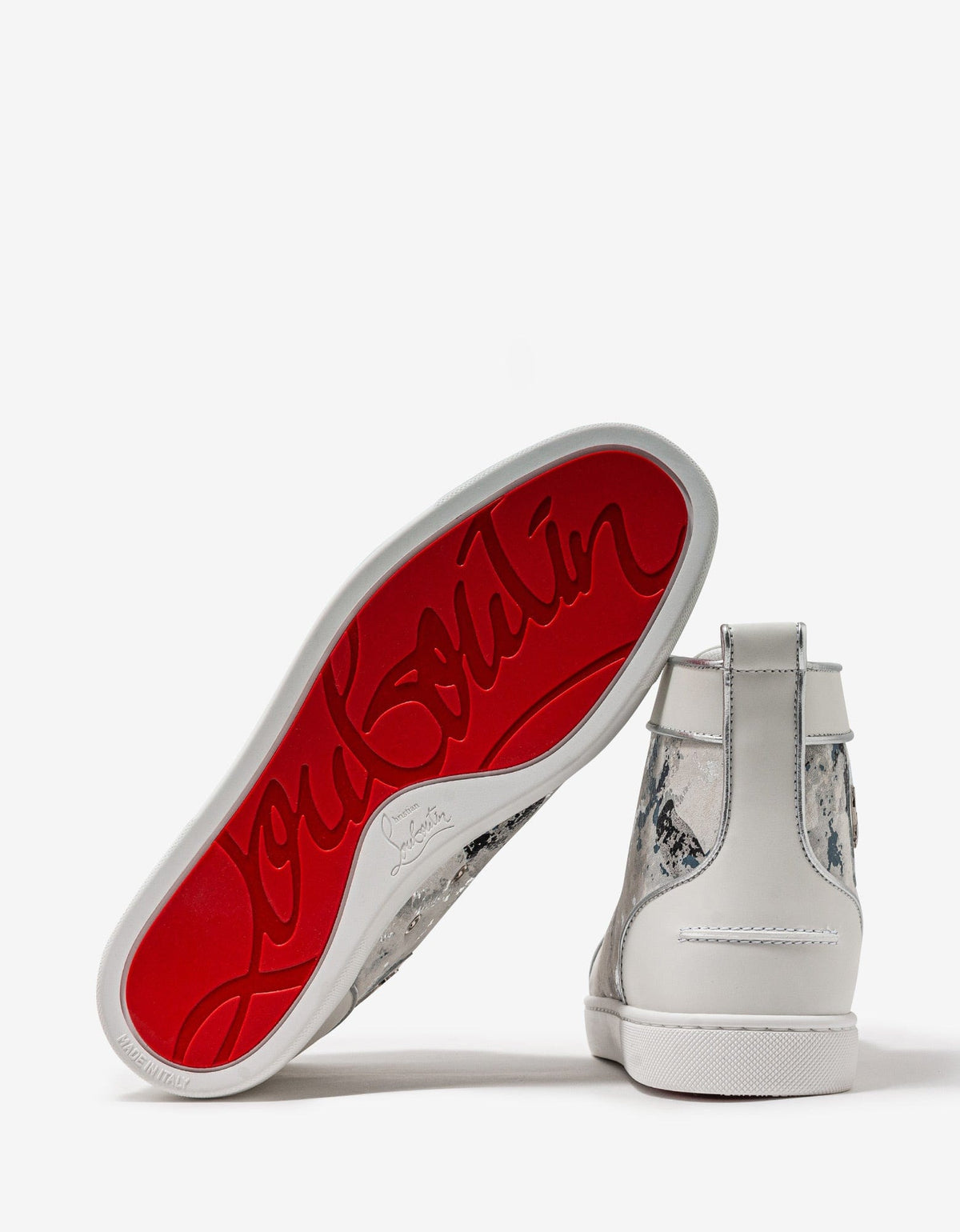 Christian Louboutin - Louis Orlato Flat Gravity White High Top Trainers -