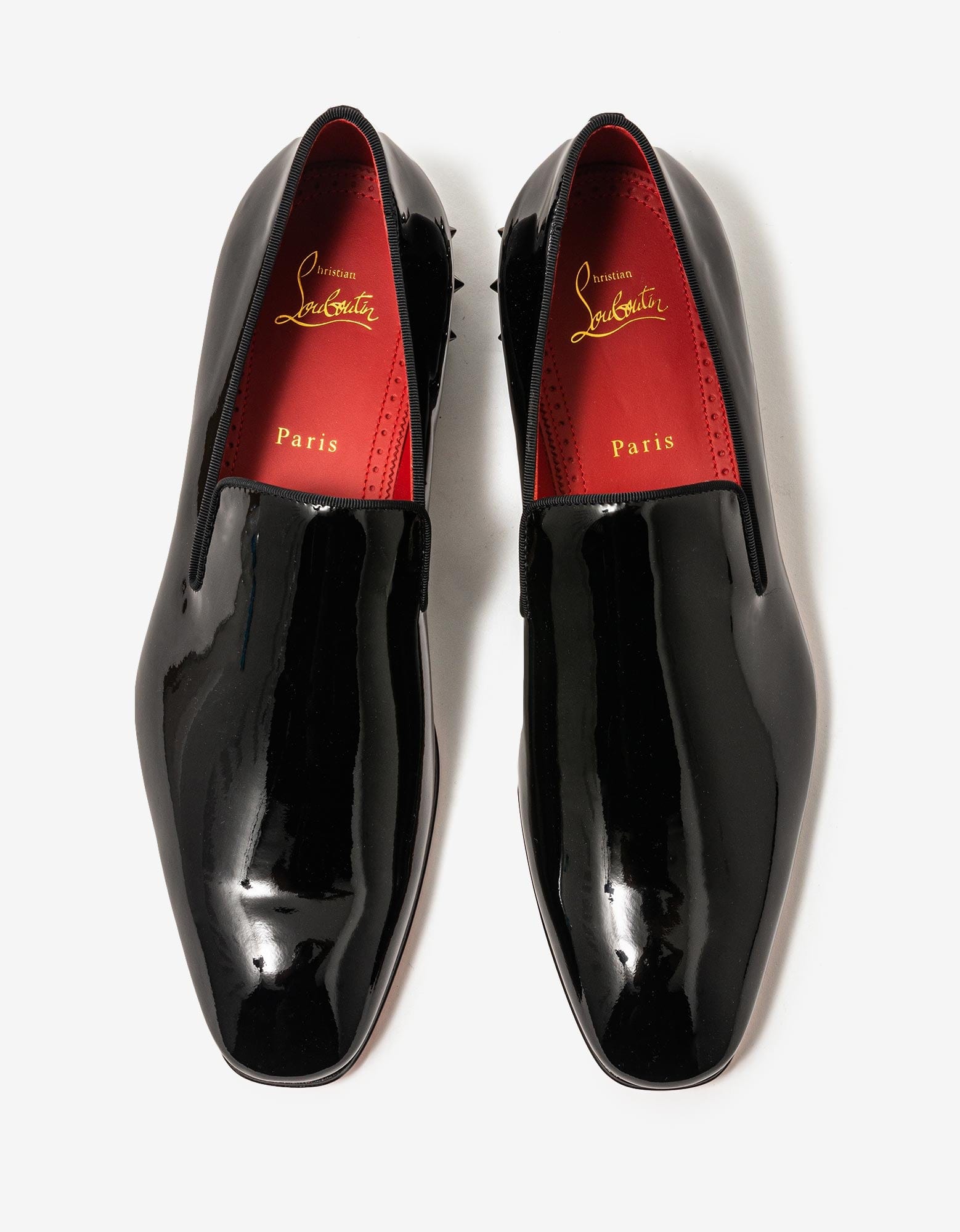 Christian louboutin black patent shoes best sale