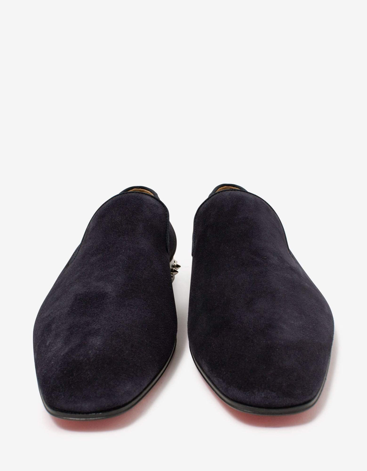 Christian Louboutin Marquees Ocean Blue Suede Leather Loafers