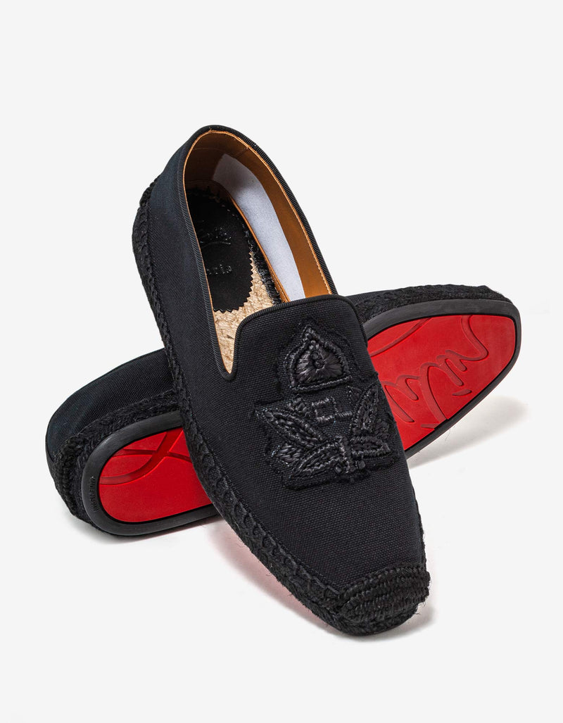 Christian Louboutin Nanou Max Black Espadrilles