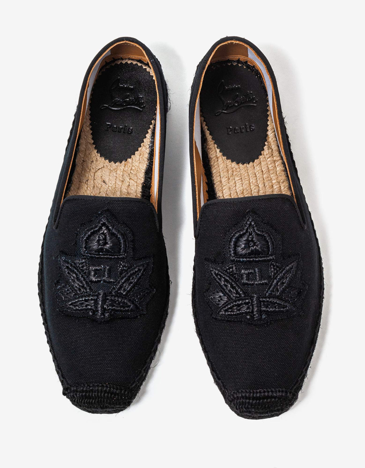 Christian Louboutin Nanou Max Black Espadrilles