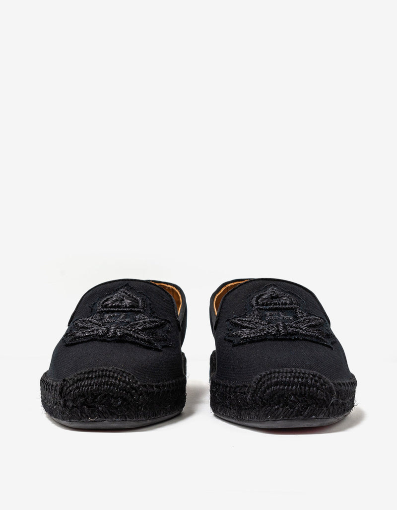 Christian Louboutin Nanou Max Black Espadrilles