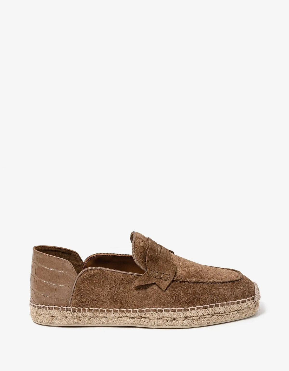 Christian Louboutin - Paquepapa No Back Brown Espadrilles -