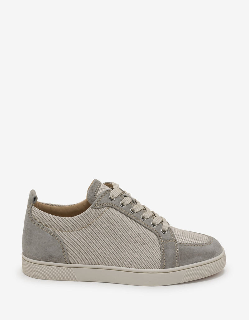 Christian Louboutin Rantulow Flat Canvas & Suede Trainers