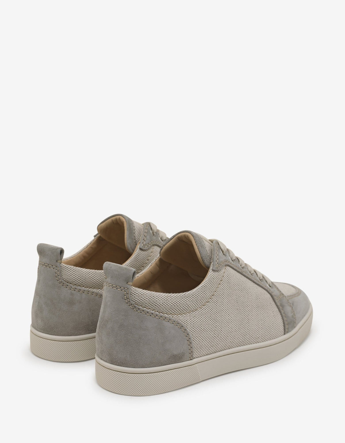 Christian Louboutin Rantulow Flat Canvas & Suede Trainers