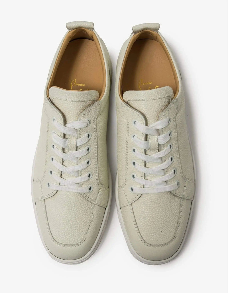 Christian Louboutin Rantulow Latte Grain Leather Trainers