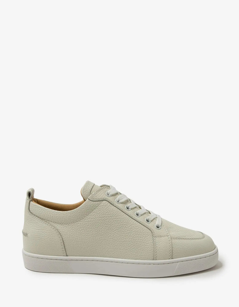 Christian Louboutin - Rantulow Latte Grain Leather Trainers -