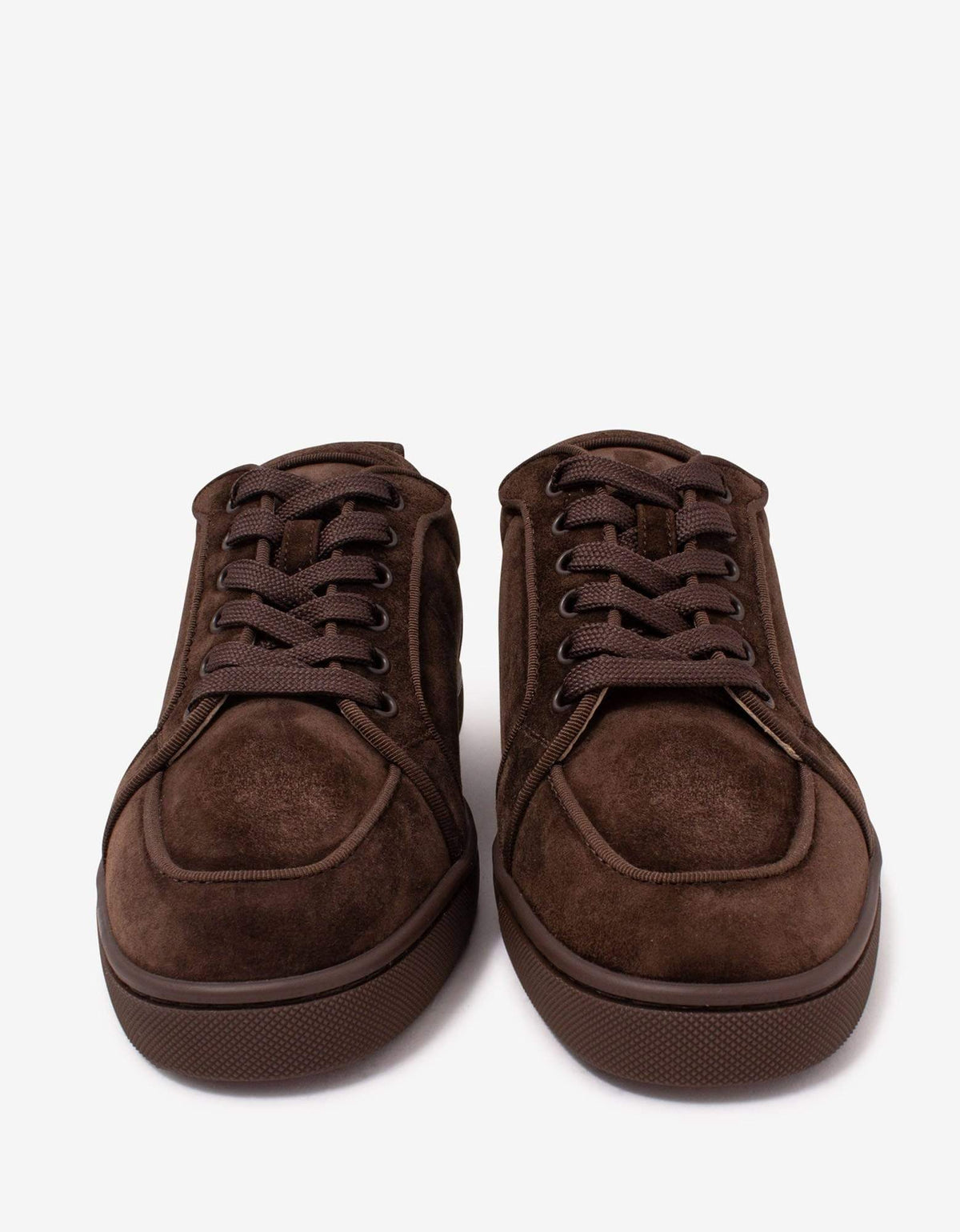 Christian Louboutin Rantulow Orlato Brown Suede Leather Trainers