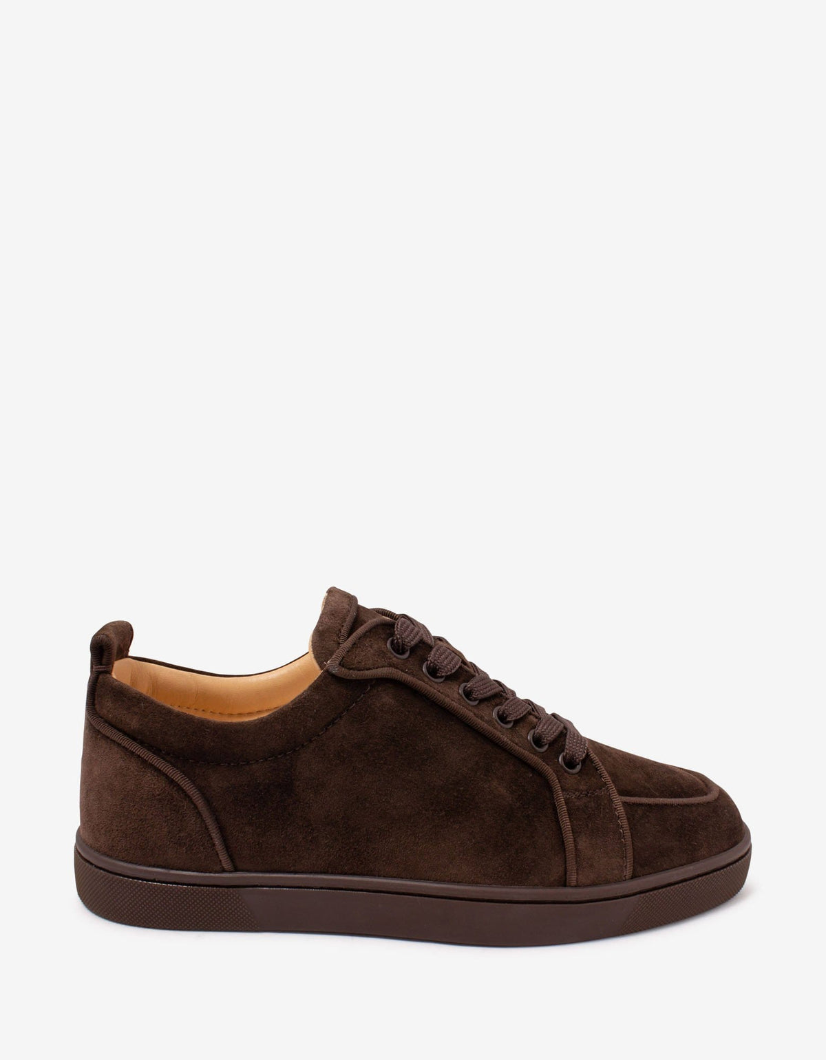 Christian Louboutin - Rantulow Orlato Brown Suede Leather Trainers -