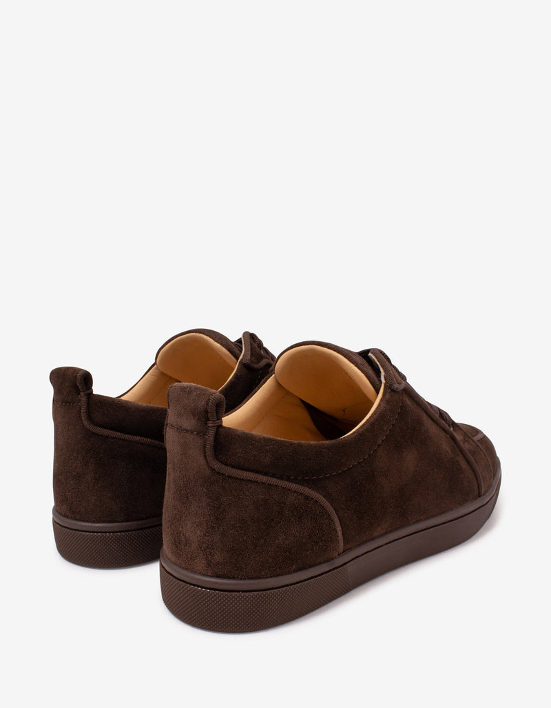 Christian Louboutin Rantulow Orlato Brown Suede Leather Trainers -