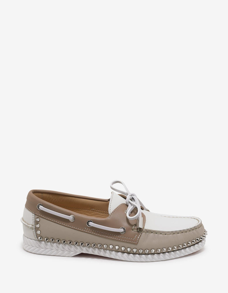 Christian Louboutin Steckel Colombe Beige Boat Shoes