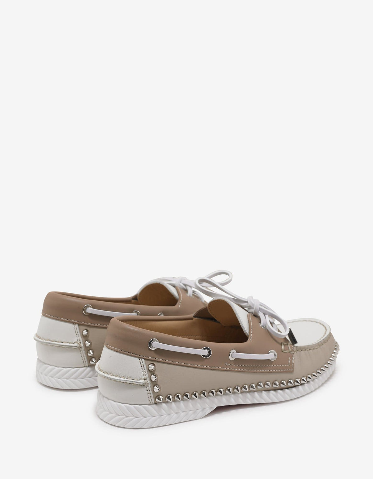 Christian Louboutin Steckel Colombe Beige Boat Shoes