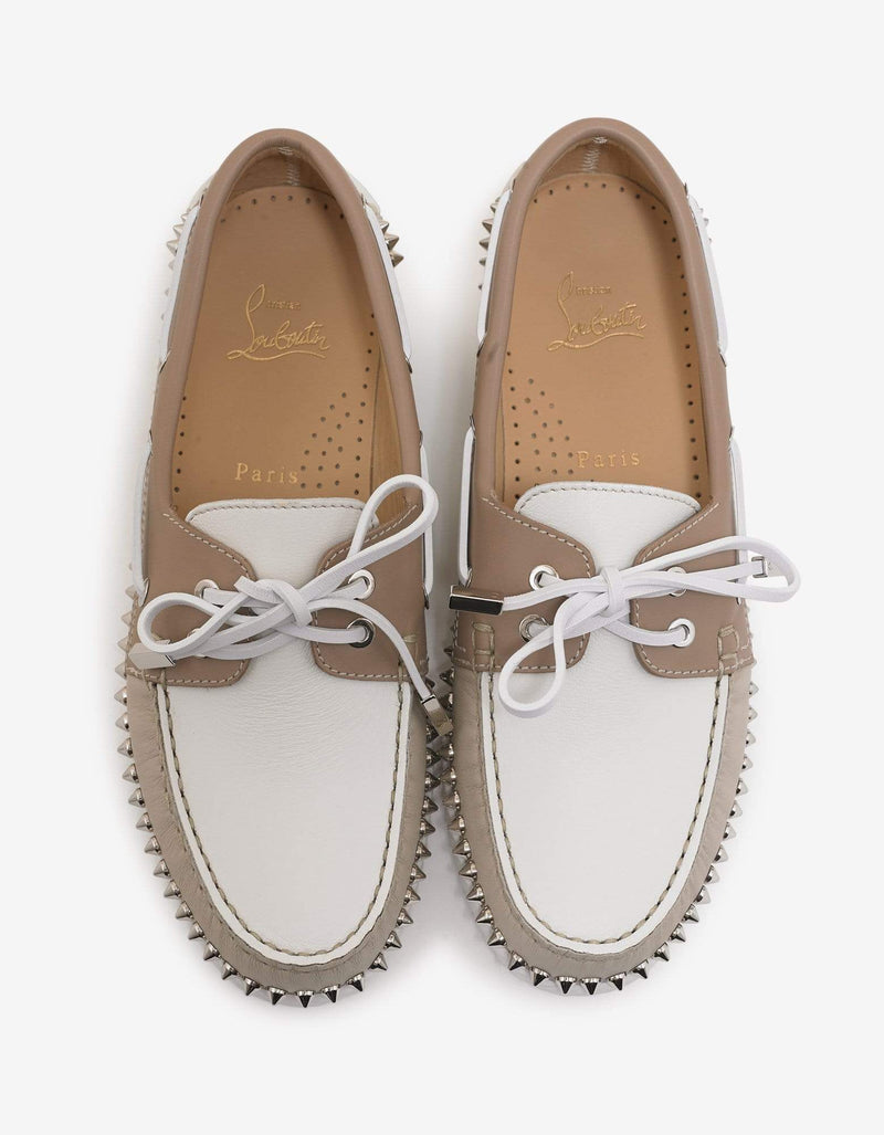 Christian Louboutin Steckel Colombe Beige Boat Shoes