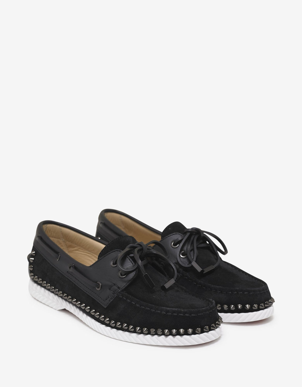 Christian Louboutin Steckel Flat Crosta Wax Boat Shoes