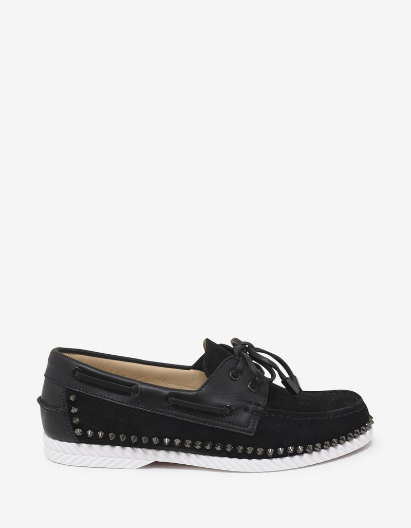 Christian Louboutin Steckel Flat Crosta Wax Boat Shoes