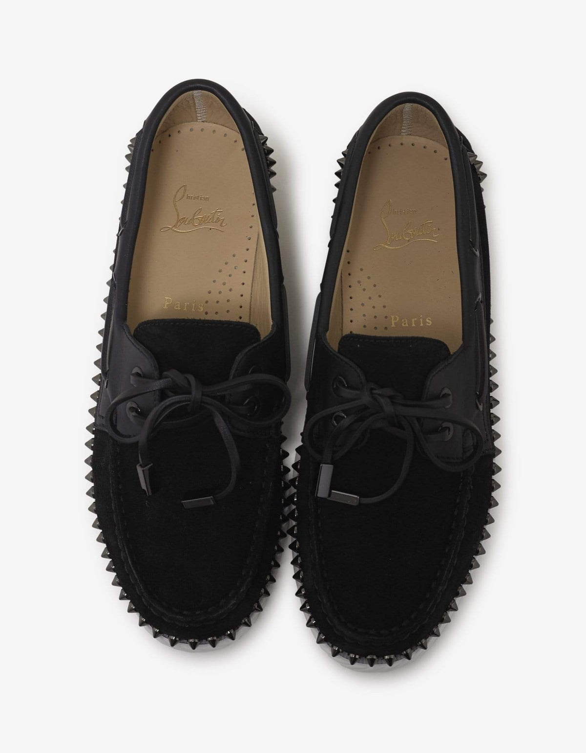 Christian Louboutin Steckel Flat Crosta Wax Boat Shoes