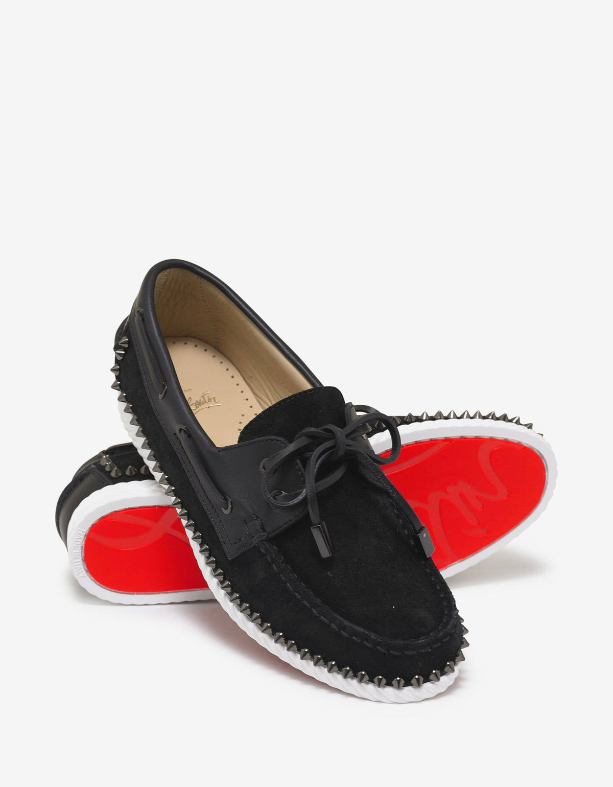 Christian Louboutin Steckel Flat Crosta Wax Boat Shoes