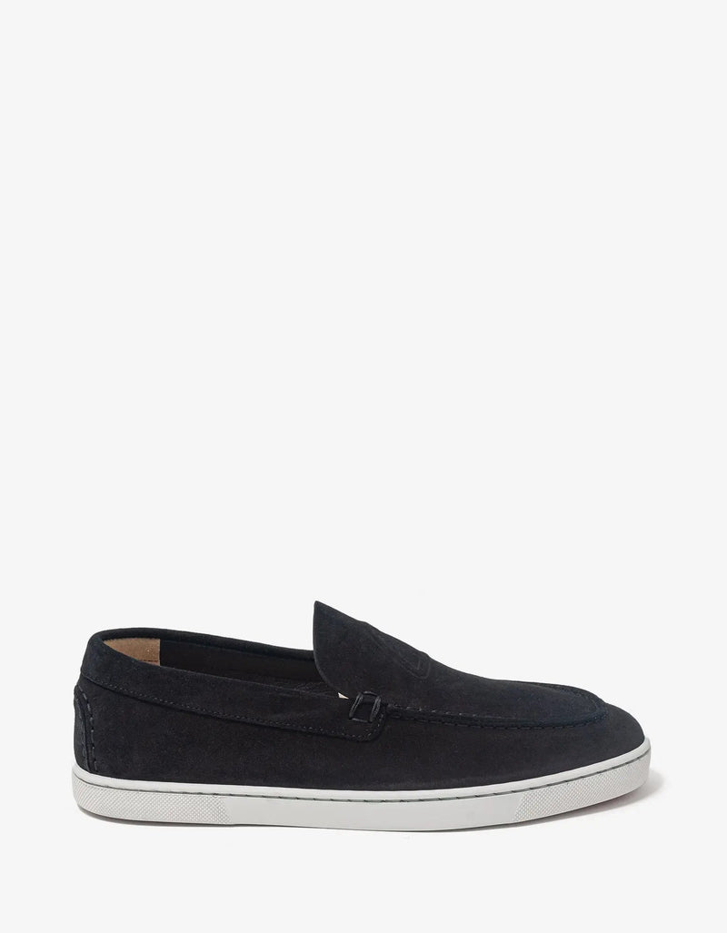 Christian Louboutin Varsiboat Black Suede Boat Shoes