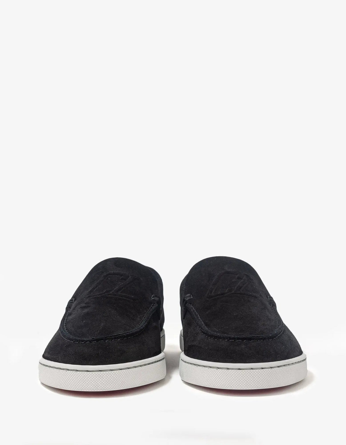 Christian Louboutin Varsiboat Black Suede Boat Shoes