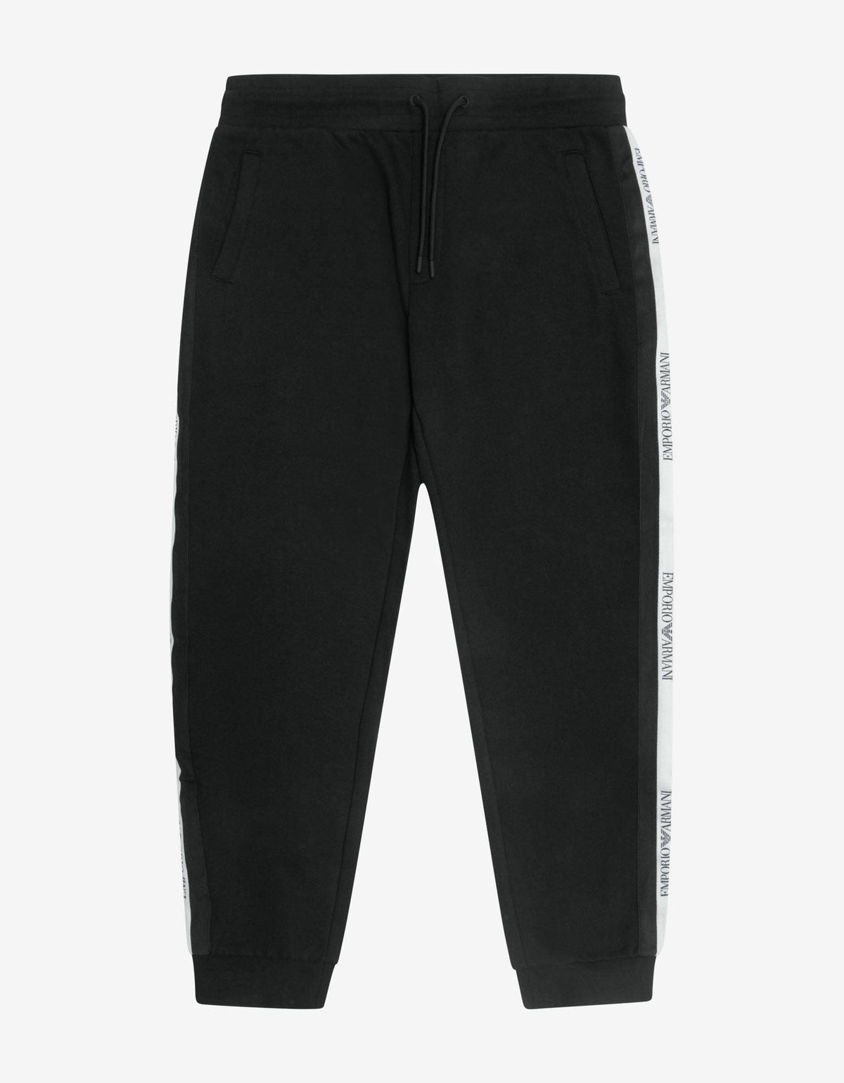 Emporio Armani Black Logo Band Tracksuit