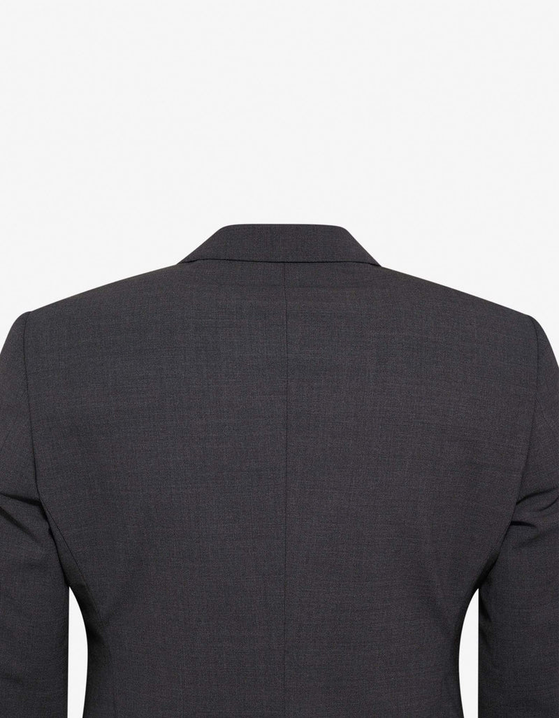 Emporio Armani Grey Wool-Blend Two-Button Suit