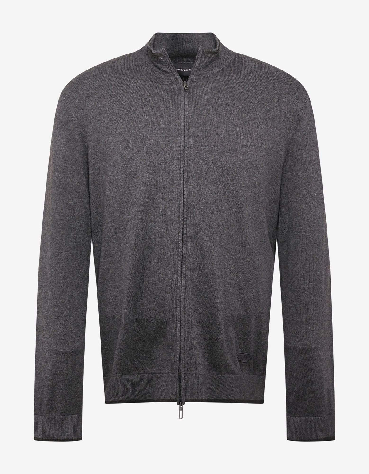 Emporio Armani Grey Zip Cardigan