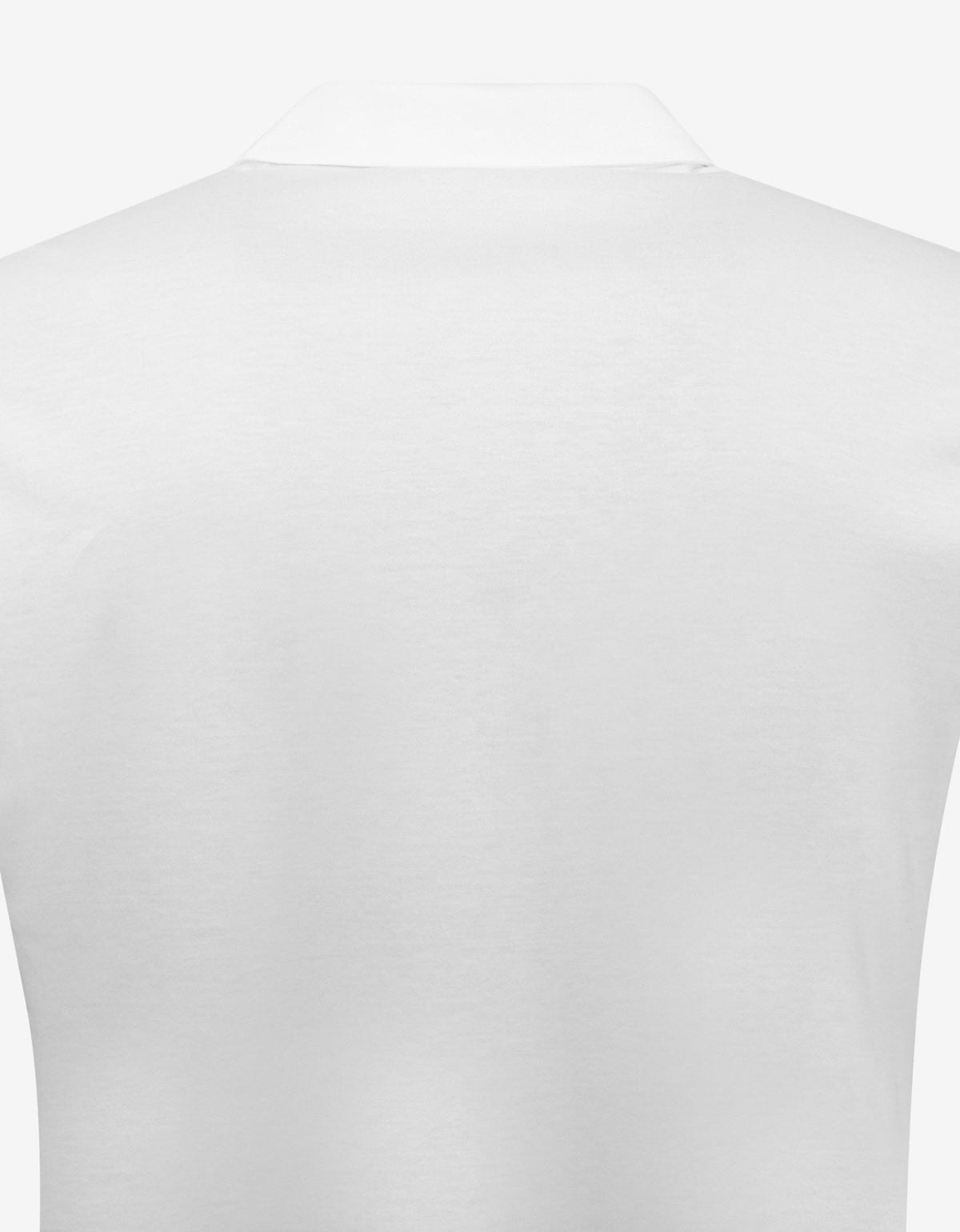 Emporio Armani White Jersey Cotton Short Sleeve Shirt