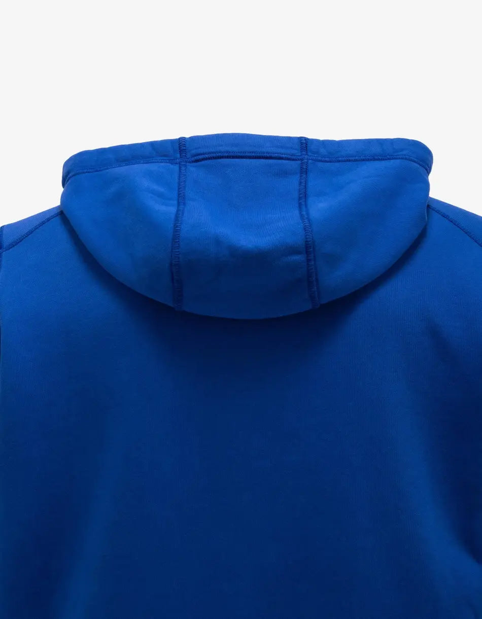 Blue Garment Dyed Zip Hoodie