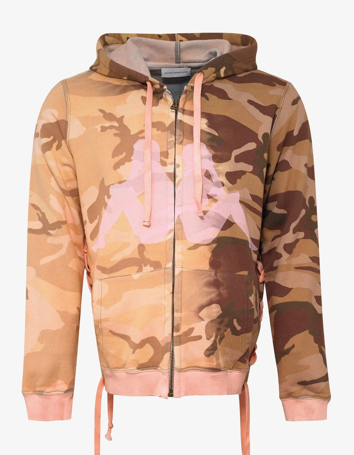 Faith Connexion Kappa Orange Camo Laced Hoodie