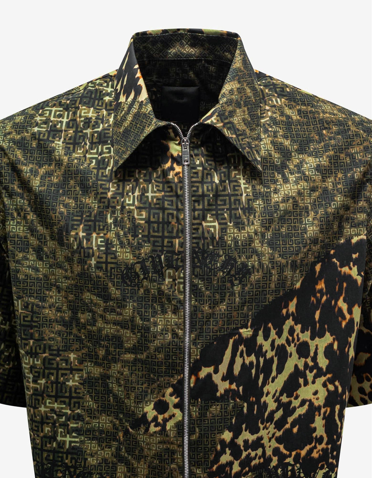 Givenchy 4G Animal Print Zip Shirt