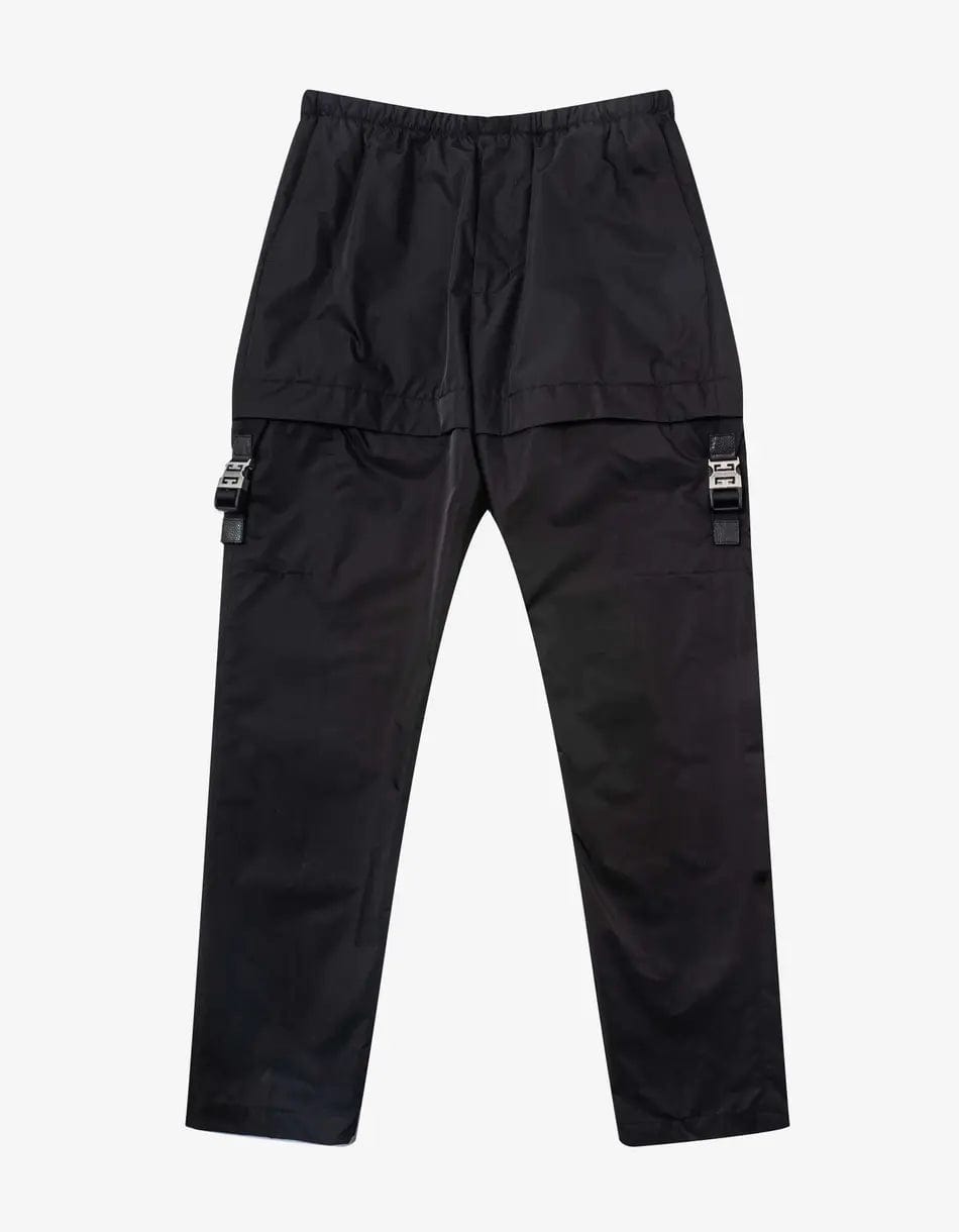 Givenchy Black 4G Buckle Cargo Trousers