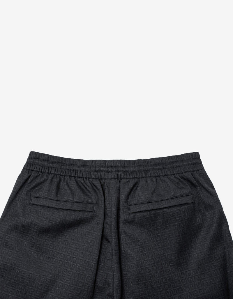 Givenchy Black 4G Logo Jacquard Nylon Shorts