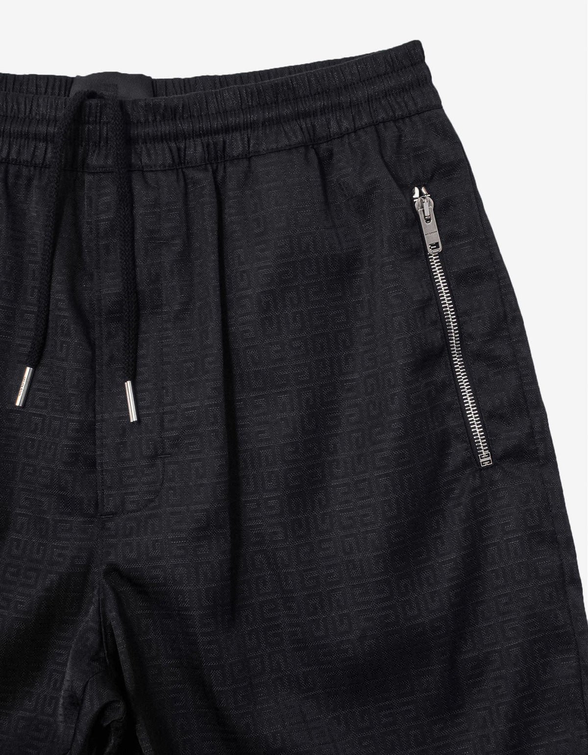 Givenchy Black 4G Logo Jacquard Nylon Shorts