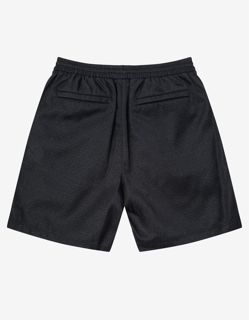 Givenchy Black 4G Logo Jacquard Nylon Shorts