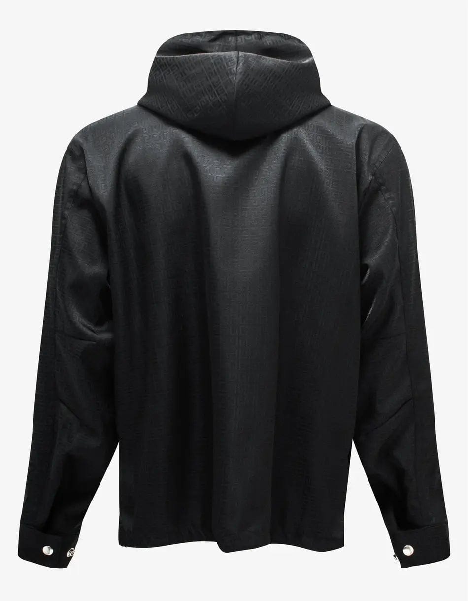 Givenchy Black 4G Logo Jacquard Windbreaker