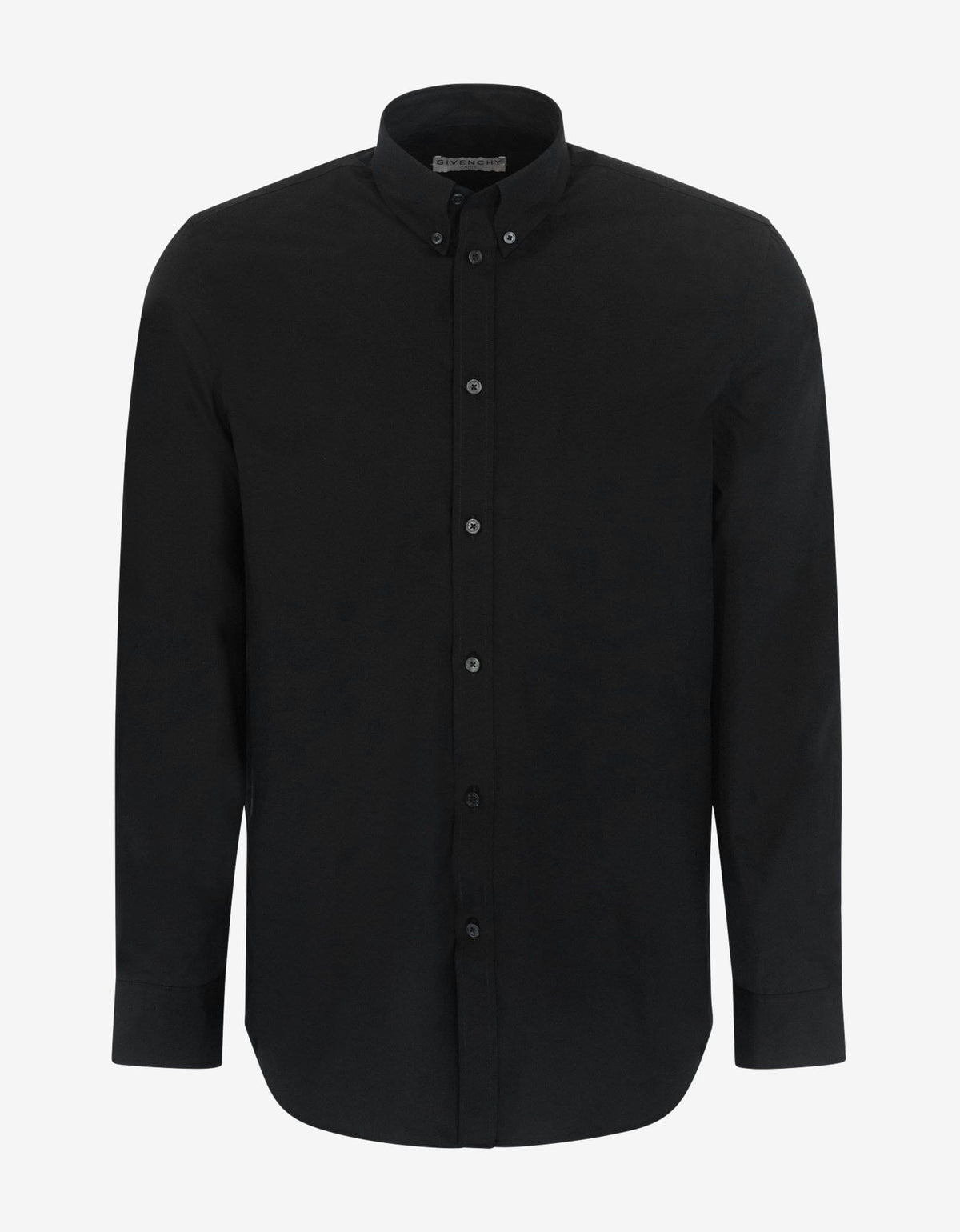 Givenchy Black Calligraphic Logo Print Shirt