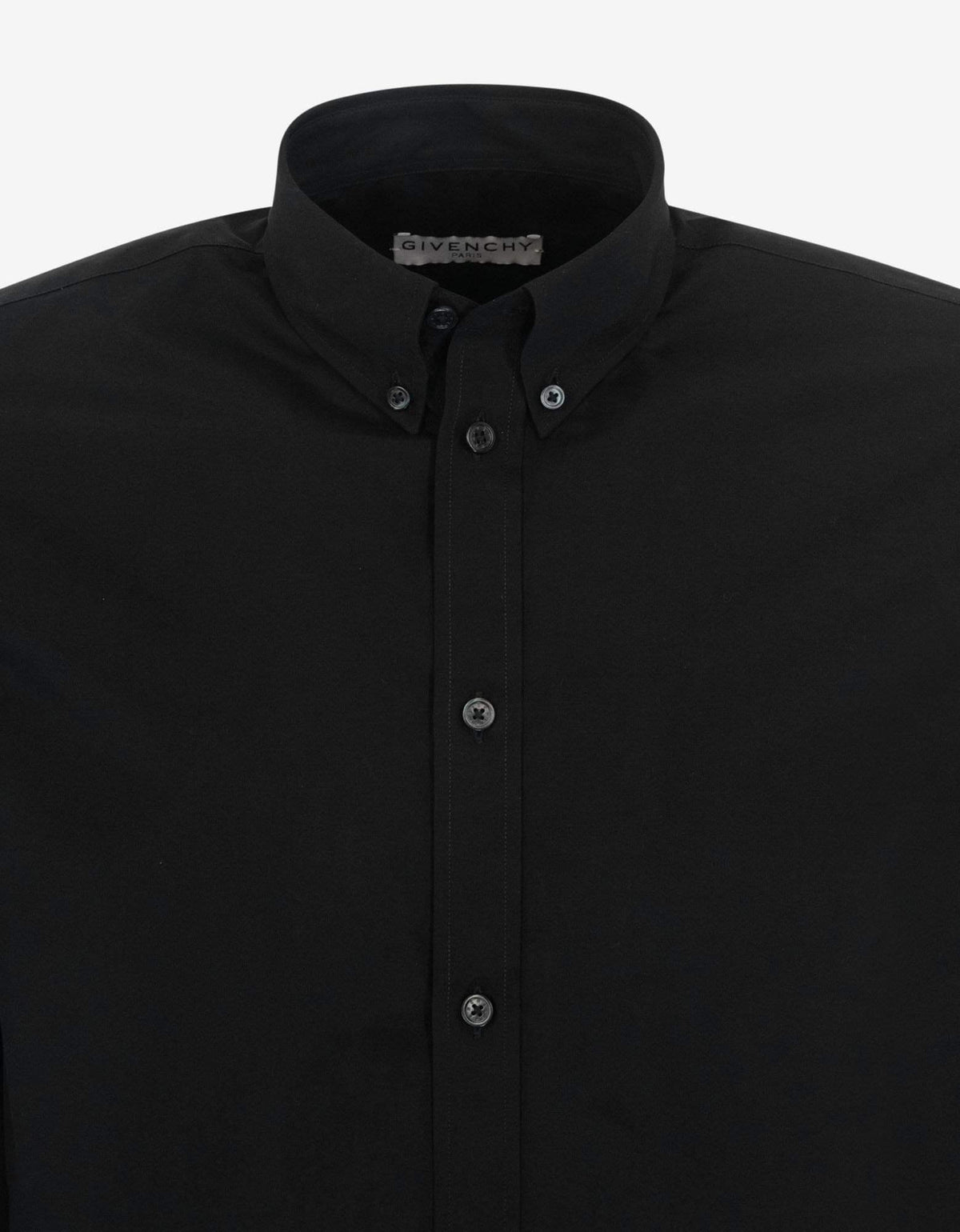 Givenchy Black Calligraphic Logo Print Shirt