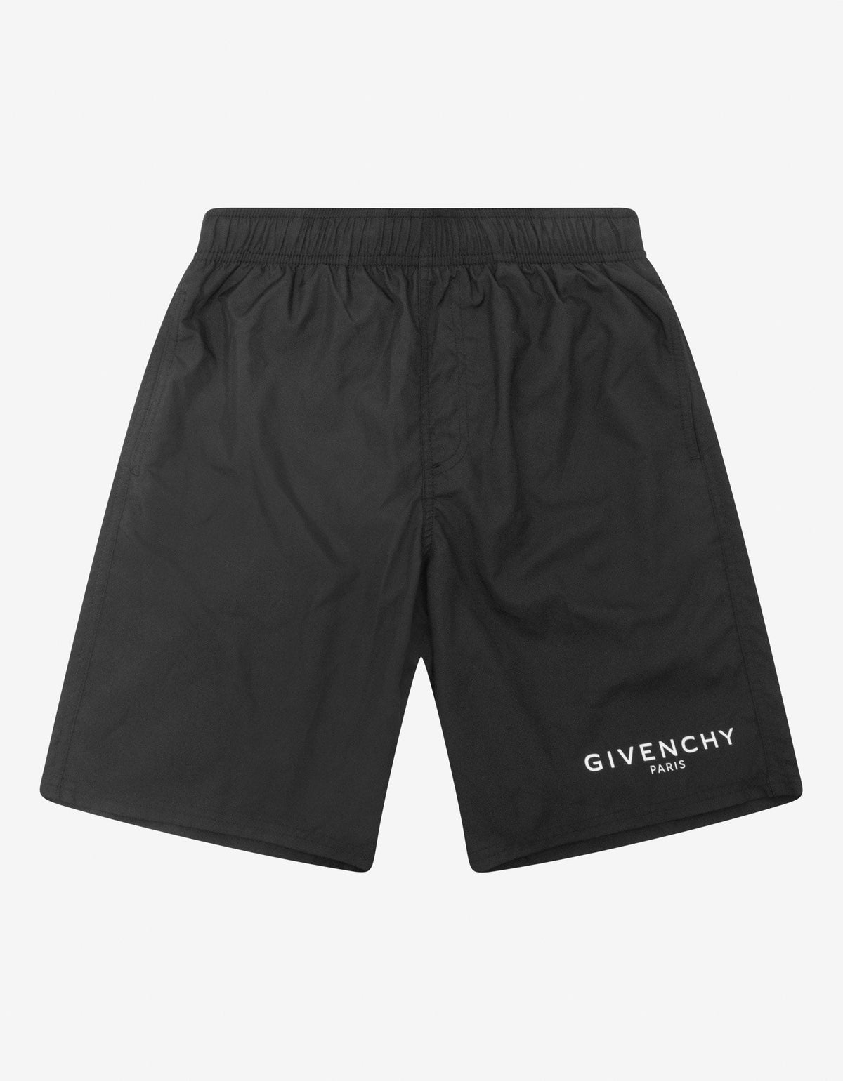 Givenchy Black Classic Logo Long-Length Swim Shorts