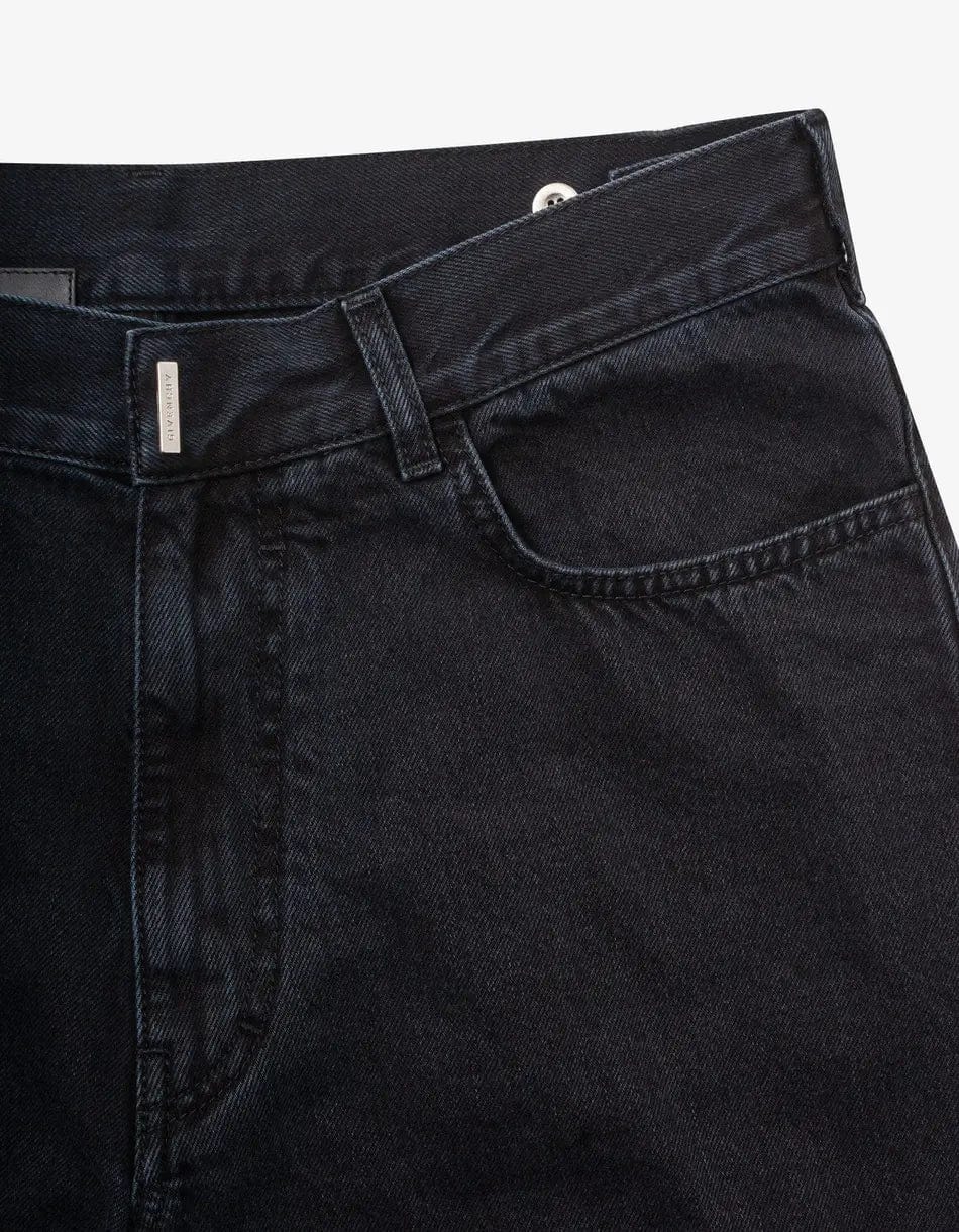 Givenchy Black Denim Cargo Bermuda Shorts