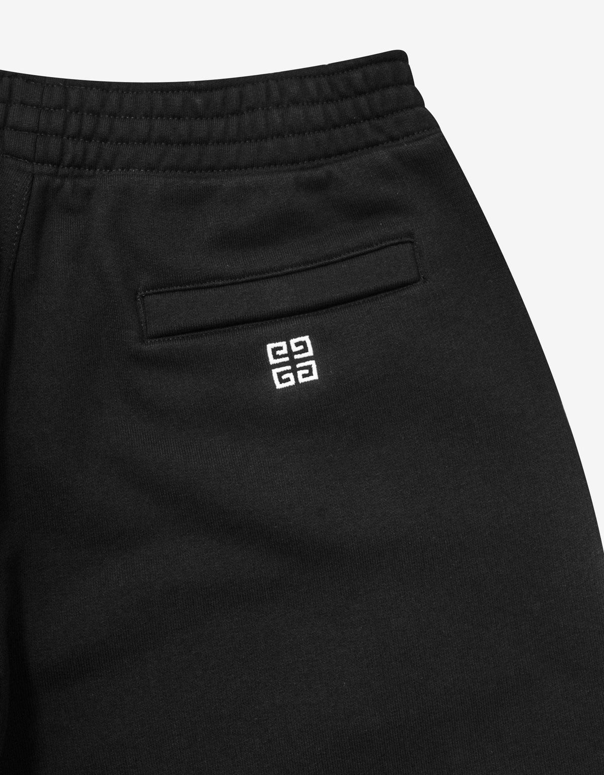 Givenchy Black Embroidered College Logo Sweat Shorts