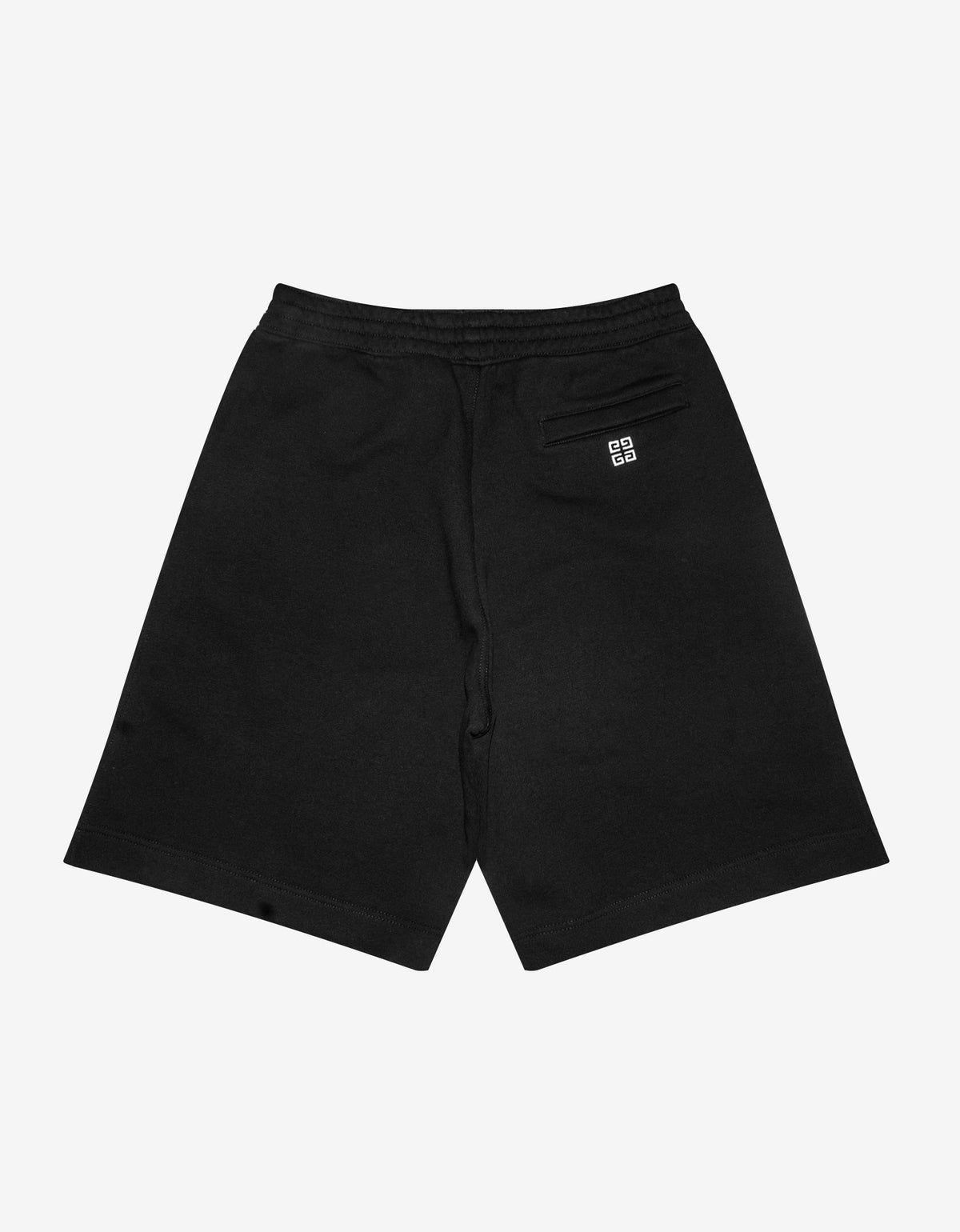 Givenchy Black Embroidered College Logo Sweat Shorts