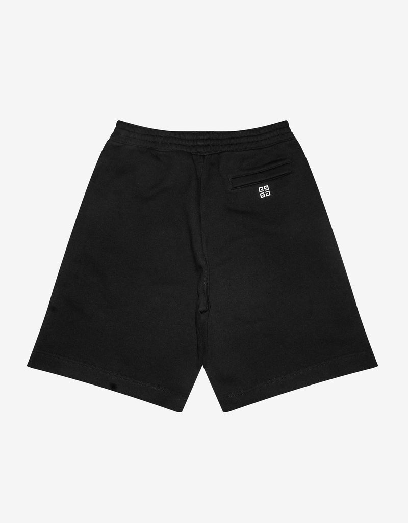 Givenchy Black Embroidered College Logo Sweat Shorts