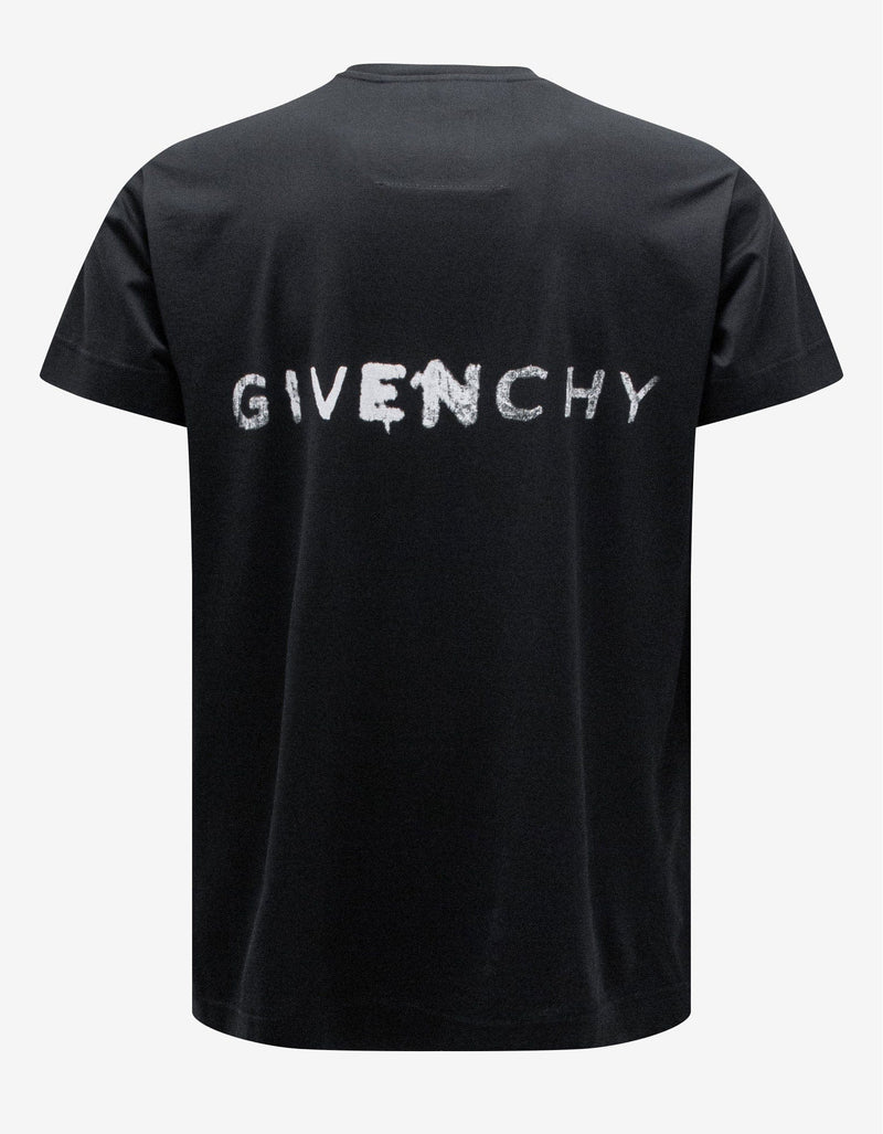 Givenchy Black Gothic Graphic Oversized T-Shirt