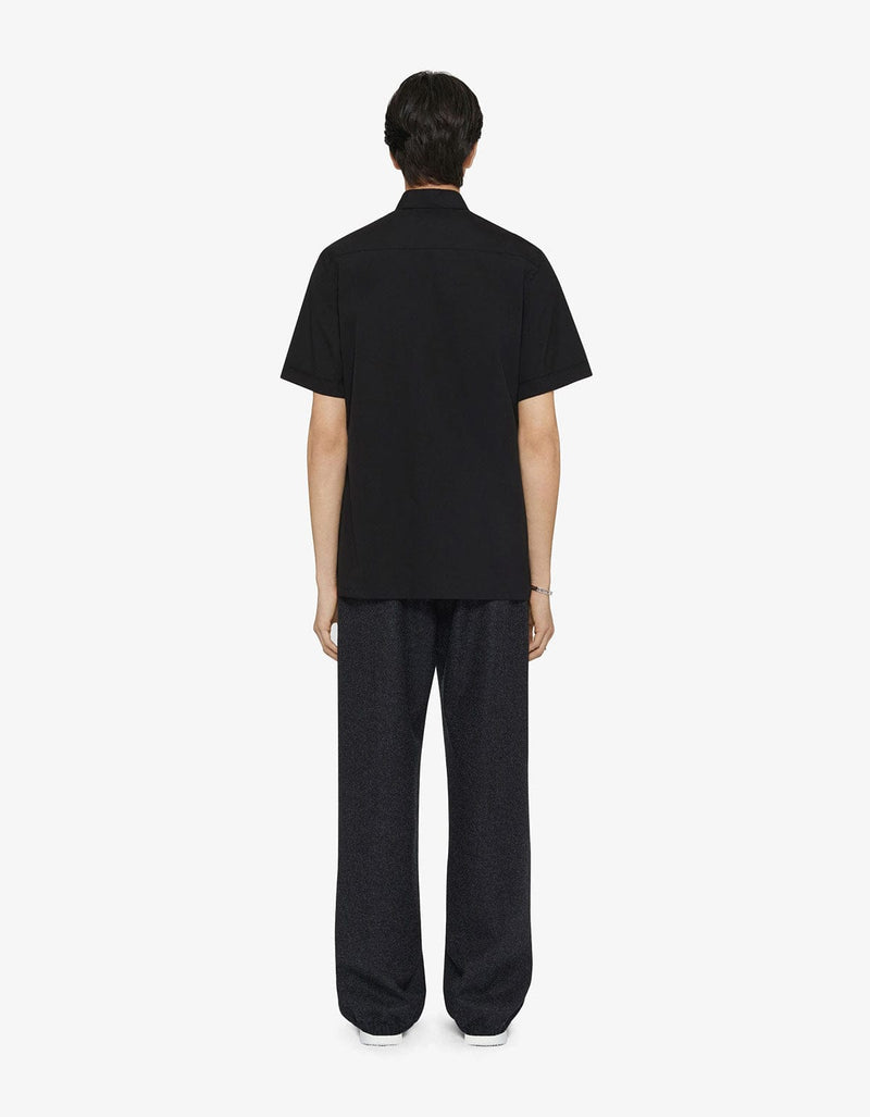 Givenchy Black Gros Grain Short Sleeve Shirt