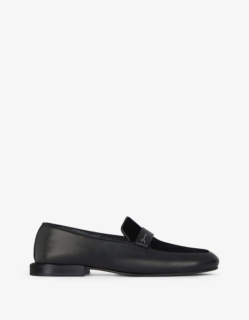 Givenchy Black Leather Loafers