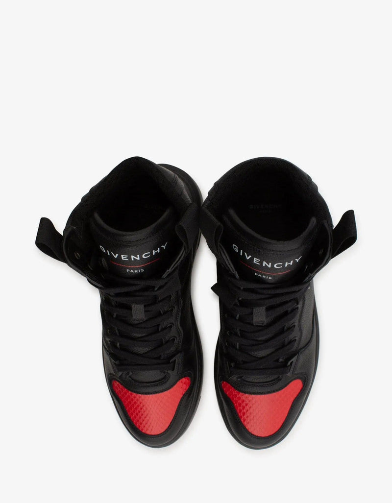 Givenchy Black Leather Wing High Trainers