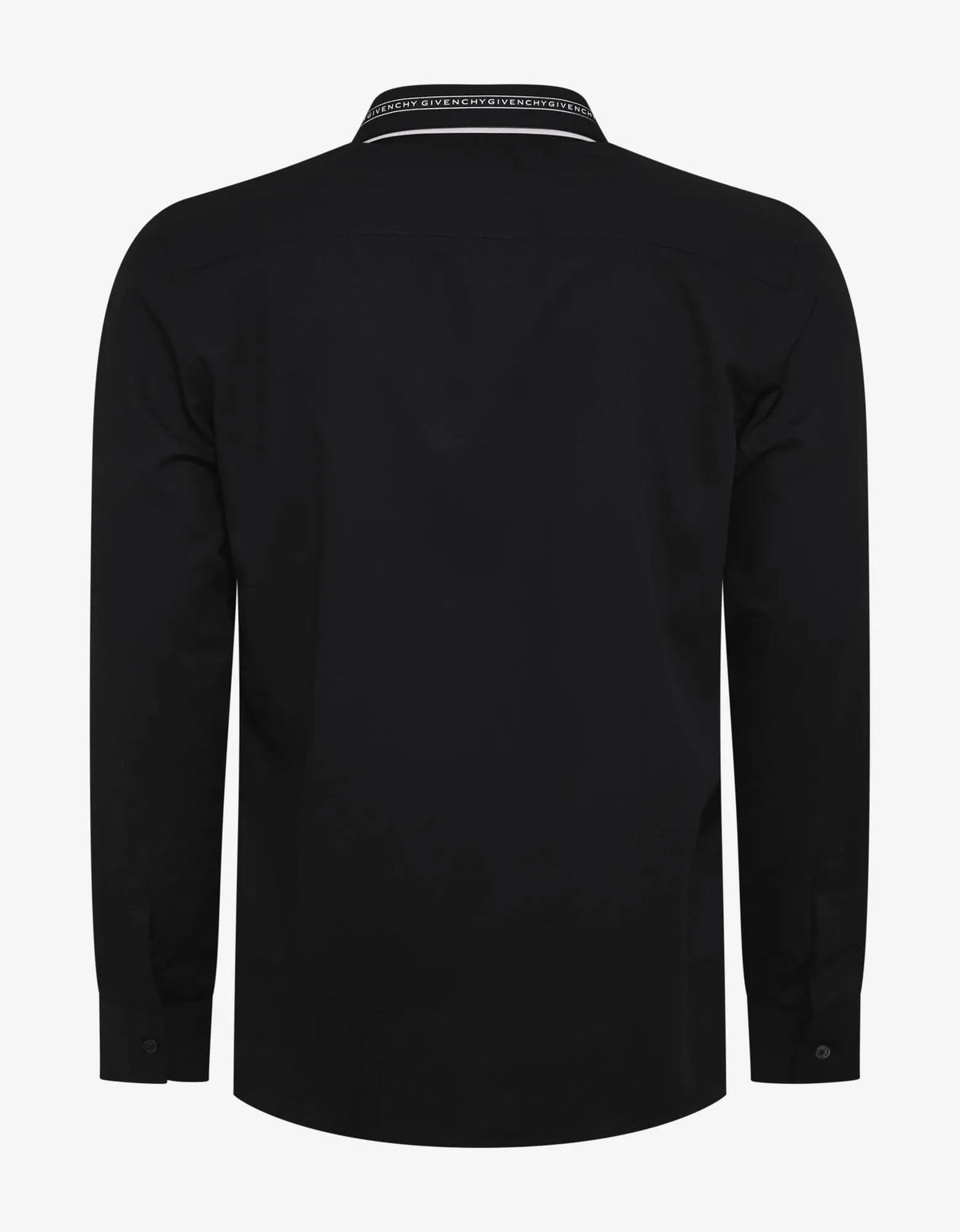 Givenchy Black Logo Collar Shirt